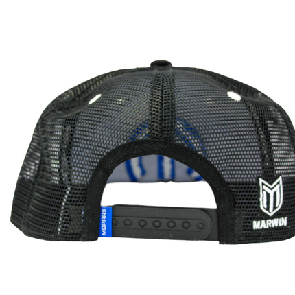 Marwin Sports Mopar Logo Embroidered 6 Panel Hat - Black