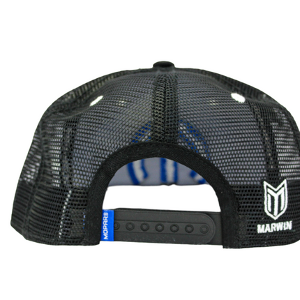 Mopar Logo Embroidered 6 Panel Hat - Black