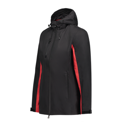 Lucia Black/Red Rain Jacket