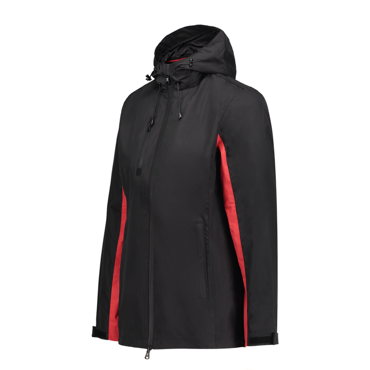 Lucia Black/Red Rain Jacket