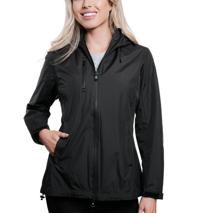 Lucia Black Rain Jacket