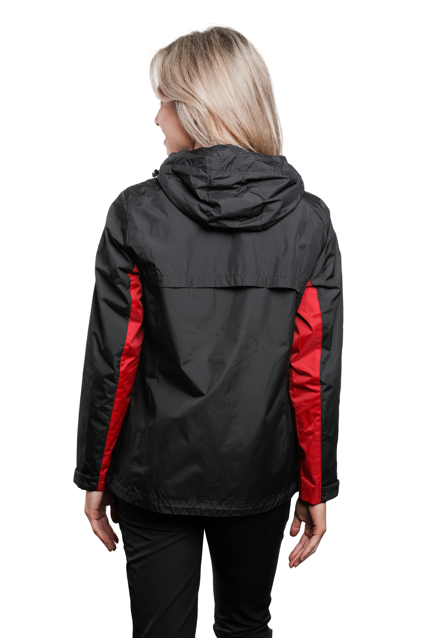 Lucia Black/Red Rain Jacket