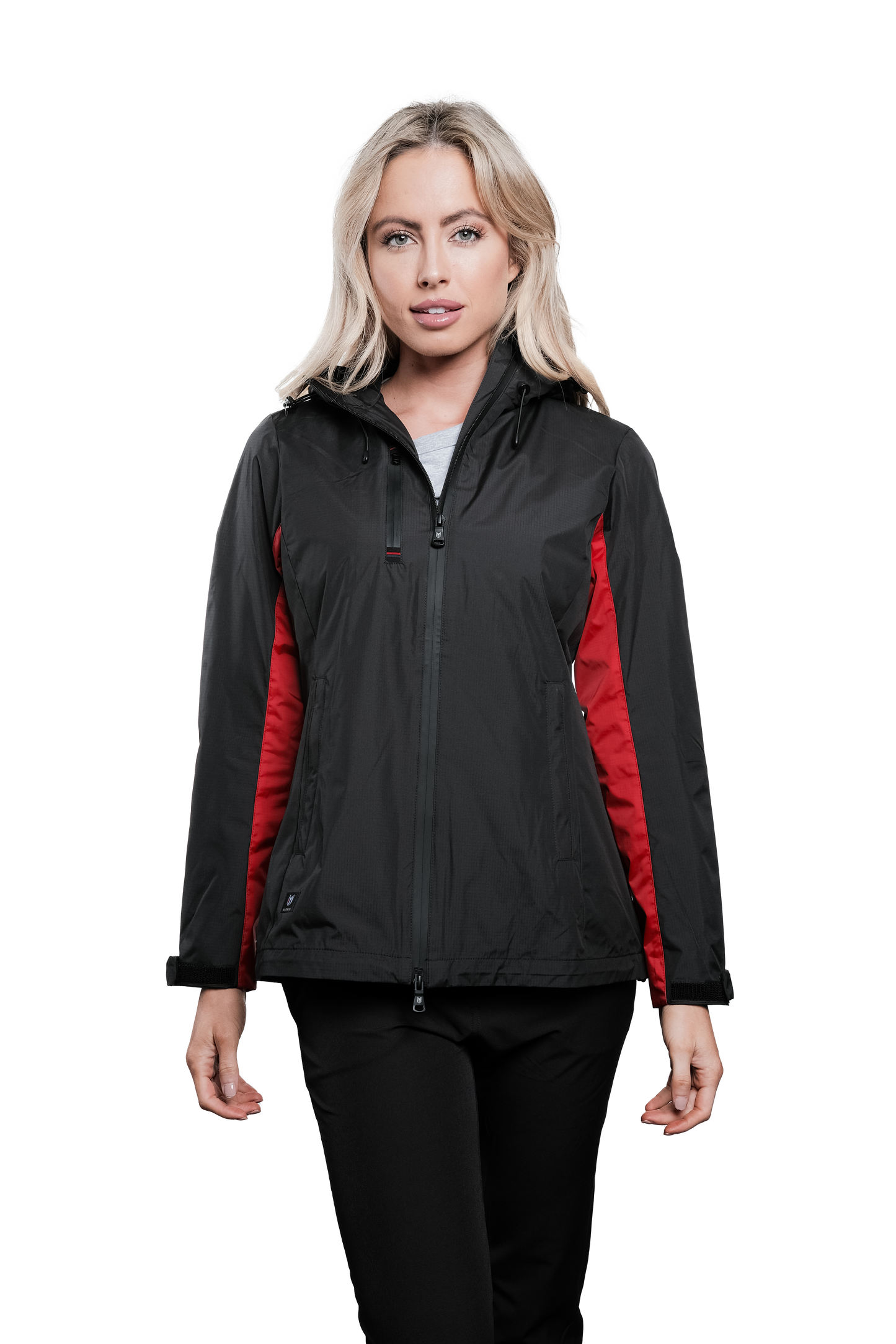 Lucia Black/Red Rain Jacket