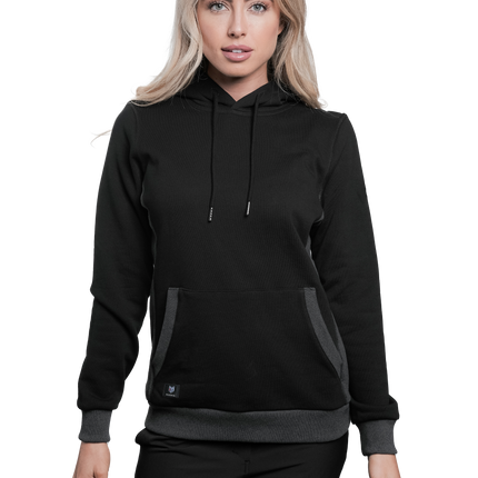Marwin Sports Pullover Women's Hoodie - Black/Grey