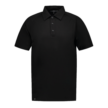 Flight Pilot Black Button Polo