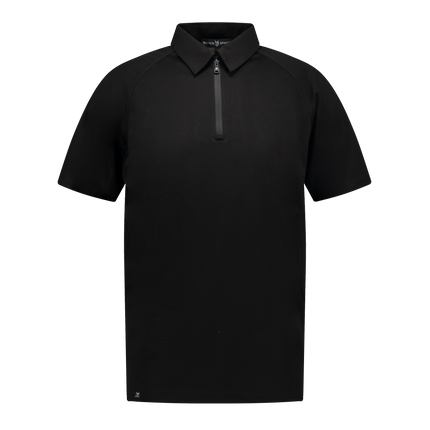 Marwin Sports Poly Zipper Men's Polo -Black