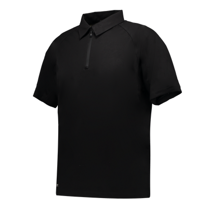 Marwin Sports Poly Zipper Men's Polo -Black