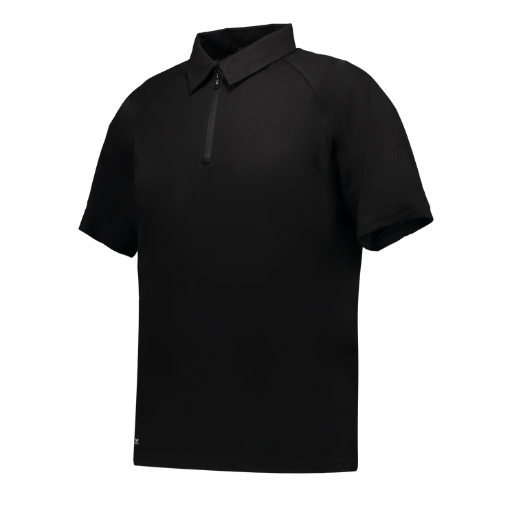 Marwin Sports Poly Zipper Men's Polo -Black