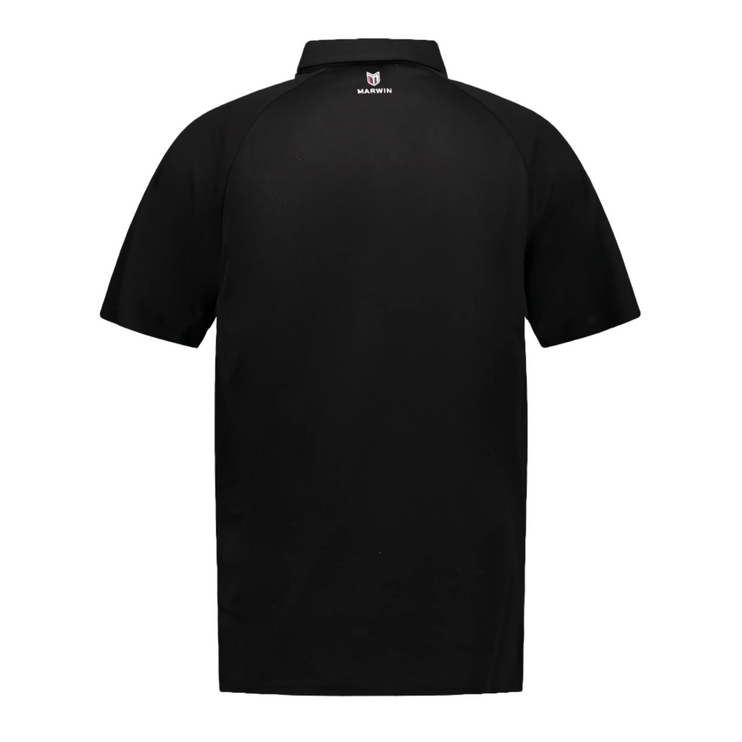 Monte Black Zipper Polo