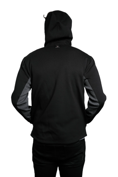 Marwin Sports Full Zip Men's Hoodie - Black/Grey