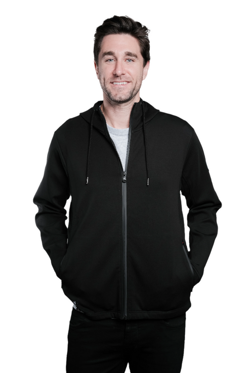 Marwin Sports Full Zip Men's Hoodie - Black