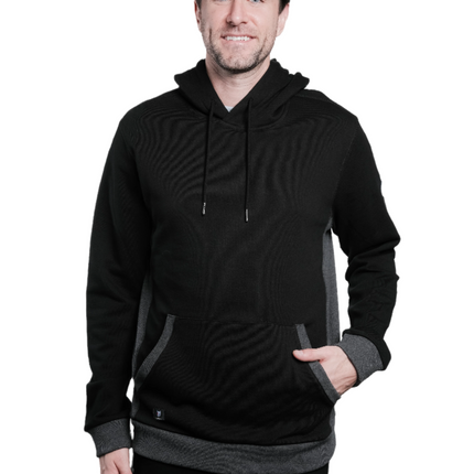 Marwin Sports Pullover Men's Hoodie - Black/Grey