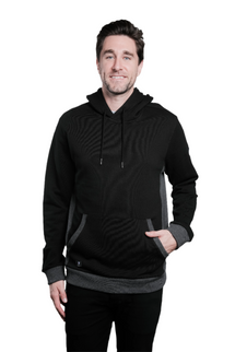 Marwin Sports Pullover Men's Hoodie - Black/Grey