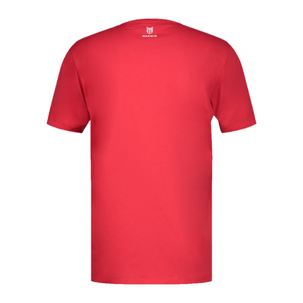 Marwin Sports Cotton Crew Neck Men's Tee - Red