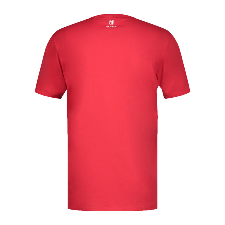 Marwin Sports Cotton Crew Neck Men's Tee - Red