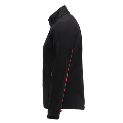 Marwin Sports Softshell Women's Jacket - Black/Red