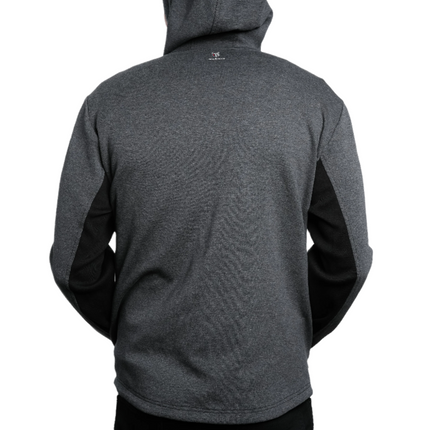 Marwin Sports Full Zip Men's Hoodie - Grey/Black