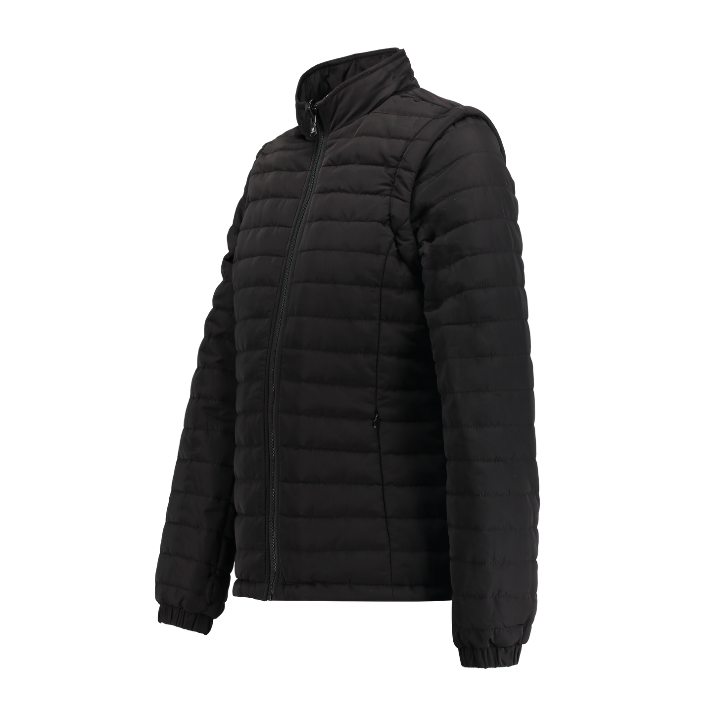 Sierra Black Puffer Jacket Removable Arms