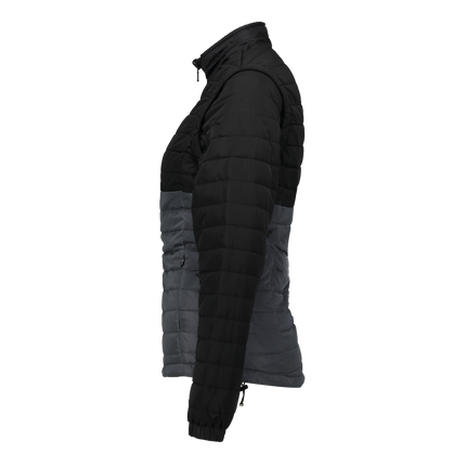 Marwin Sports Puffer Women's Jacket Removable Arms - Black/Grey