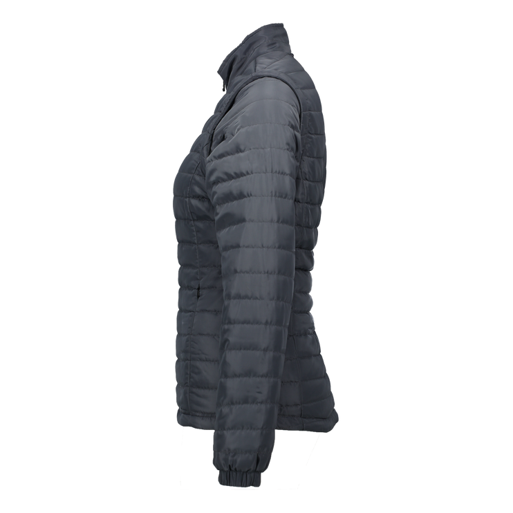 Sierra Grey Puffer Jacket Removable Arms