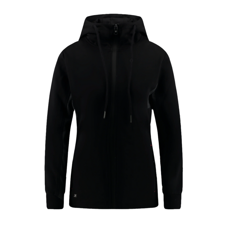 Marwin Sports Full Zip Women's Hoodie -Black/Grey