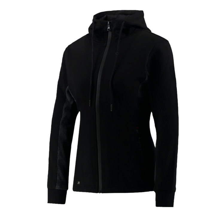 Marwin Sports Full Zip Women's Hoodie -Black/Grey