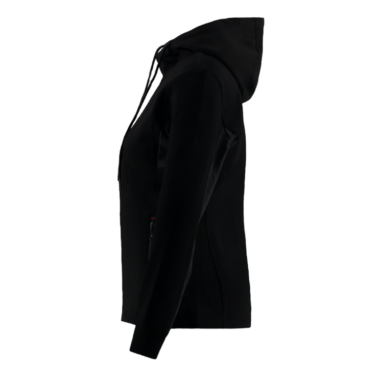 Marwin Sports Full Zip Women's Hoodie -Black/Grey