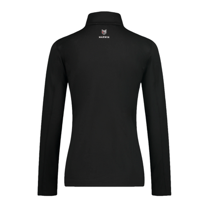 Marwin Sports Quarter Zip Women's Pullover - Black