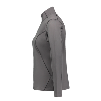 Marwin Sports Quarter Zip Women's Pullover - Grey