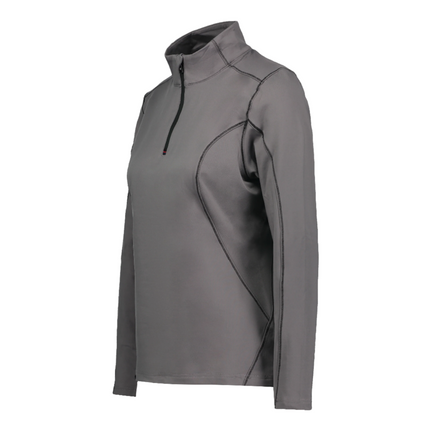 Marwin Sports Quarter Zip Women's Pullover - Grey