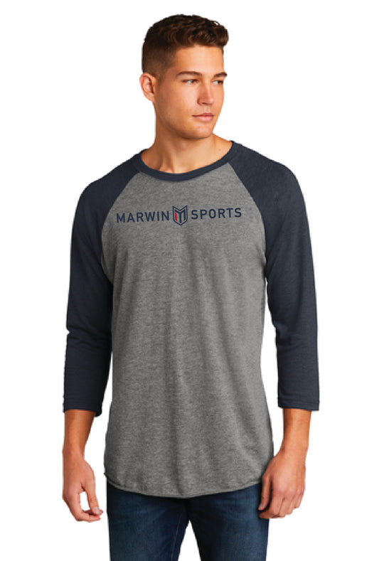 Marwin Access Baseball Grey 3/4-Sleeve Raglan Tee