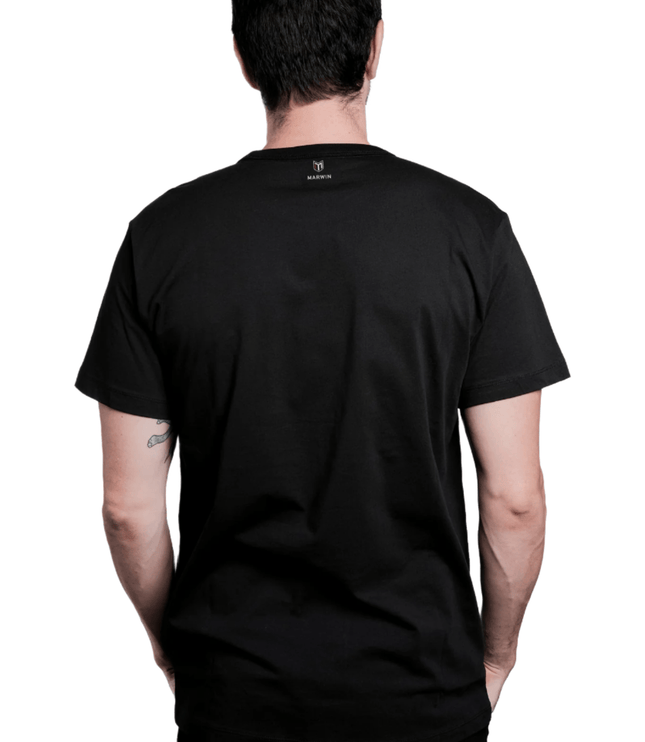 Branson Men's Crew Neck Tee - Black - Marwin Sports