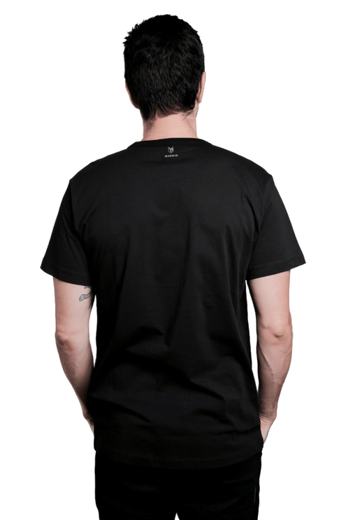 Branson Men's Crew Neck Tee - Black - Marwin Sports