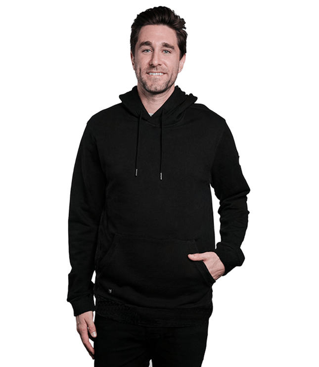 Elliot Men's Pullover Hoodie - Black - Marwin Sports