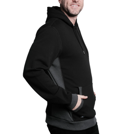 Marwin Sports Pullover Men's Hoodie - Black/Grey