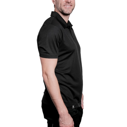 Flight Pilot Black Button Polo