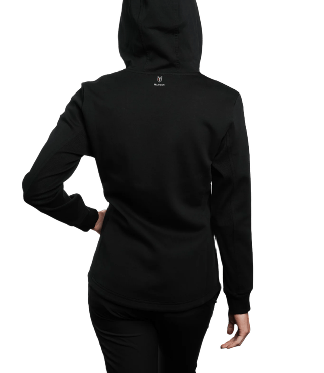 Haltia Women's Full Zip Hoodie - Black - Marwin Sports