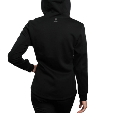 Marwin Sports Full Zip Women's Hoodie - Black