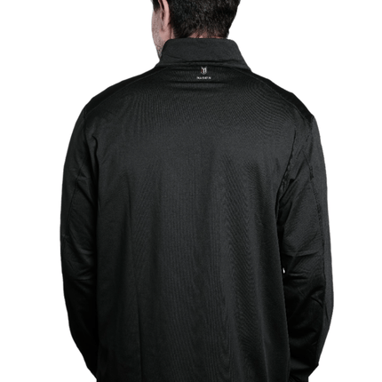 Hayes Men's Quarter Zip Pullover - Black - Marwin Sports