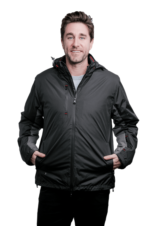 Marwin Sports 4 - 1 Men's Jacket - Black/Grey - Marwin Sports