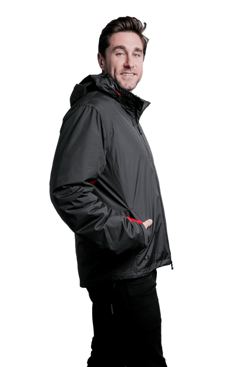Marwin Sports 4 - 1 Men's Jacket - Black/Red - Marwin Sports