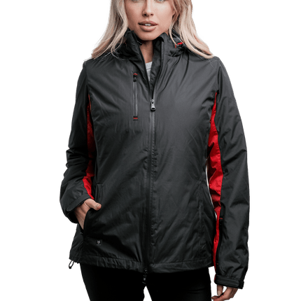 Marwin Sports 4 - 1 Women's Jacket - Black/Red - Marwin Sports