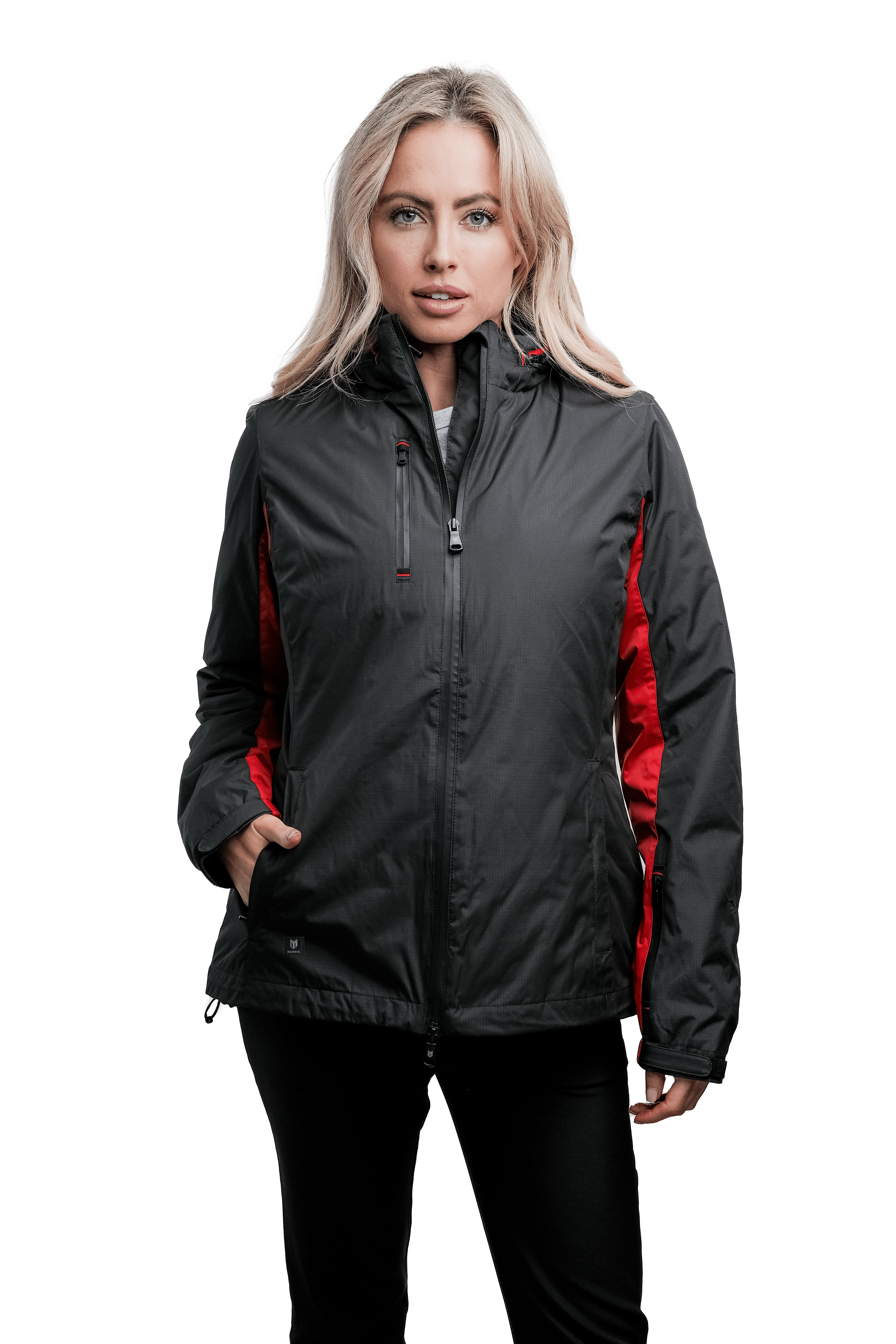 Marwin Sports 4 - 1 Women's Jacket - Black/Red - Marwin Sports