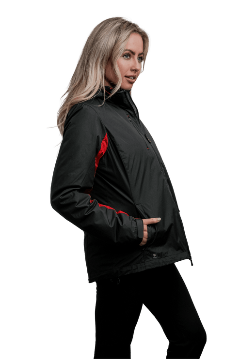 Marwin Sports 4 - 1 Women's Jacket - Black/Red - Marwin Sports
