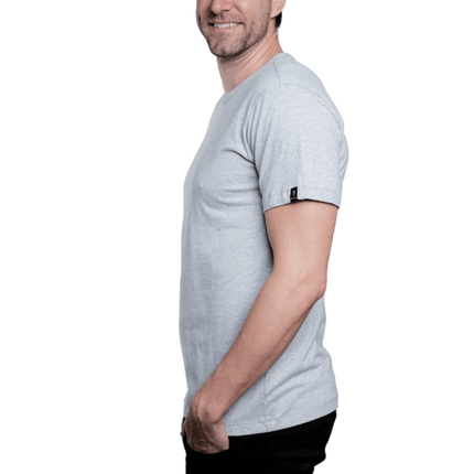Marwin Sports Cotton Crew Neck Men's Tee - Grey - Marwin Sports