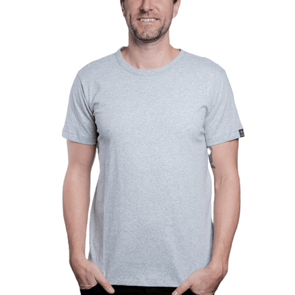 Marwin Sports Cotton Crew Neck Men's Tee - Grey - Marwin Sports