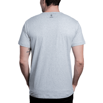 Marwin Sports Cotton Crew Neck Men's Tee - Grey - Marwin Sports
