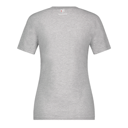 Marwin Sports Cotton Crew Neck Women's Tee - Grey - Marwin Sports