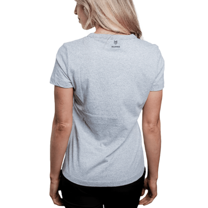 Marwin Sports Cotton Crew Neck Women's Tee - Grey - Marwin Sports