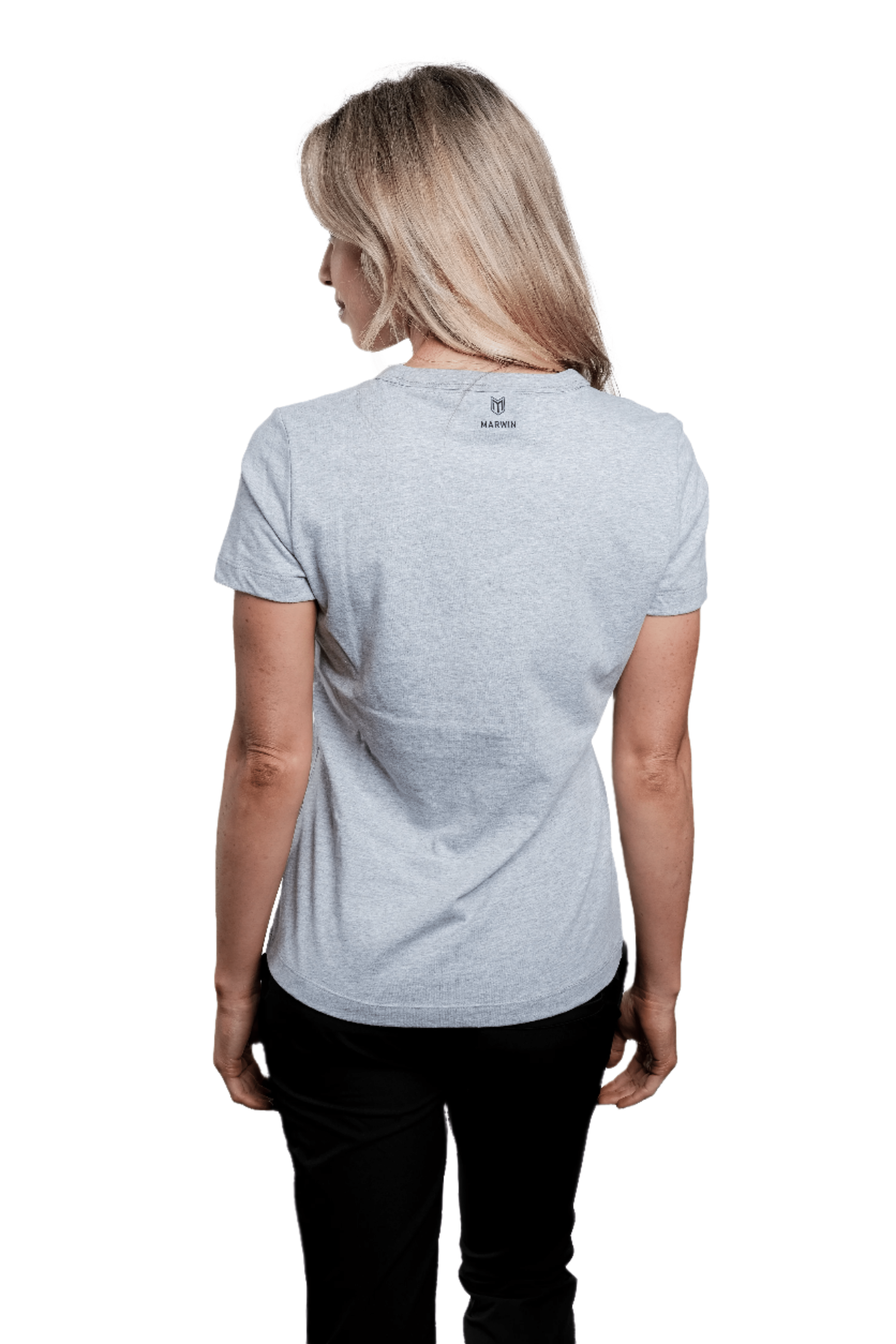 Marwin Sports Cotton Crew Neck Women's Tee - Grey - Marwin Sports